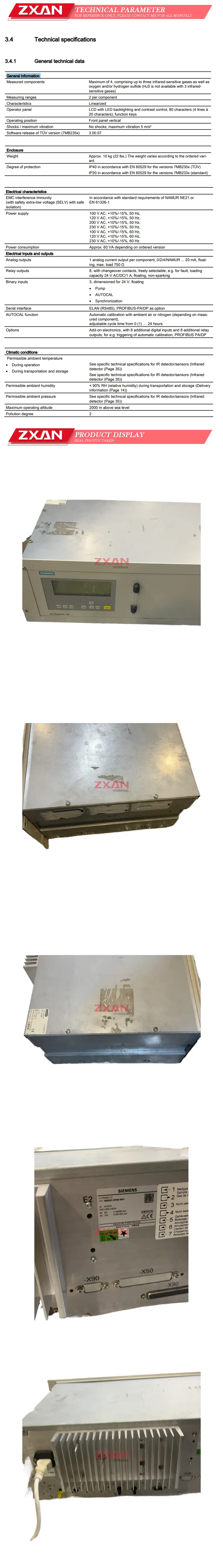 Siemens 7MB2337-2AL06-1PJ1 Description