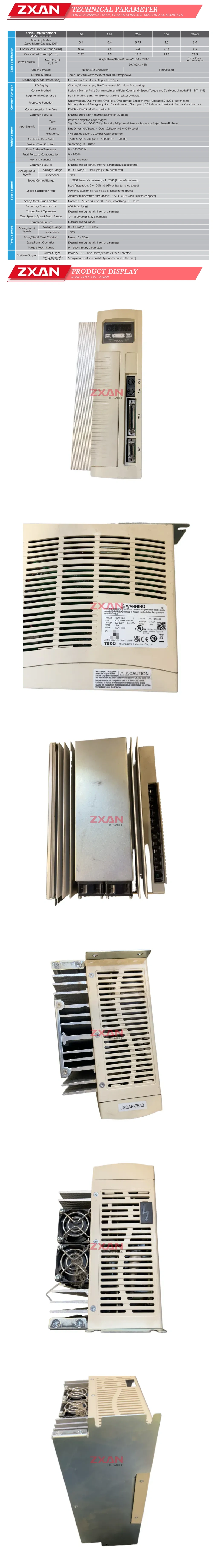 TECO JSDAP-75A3 Description