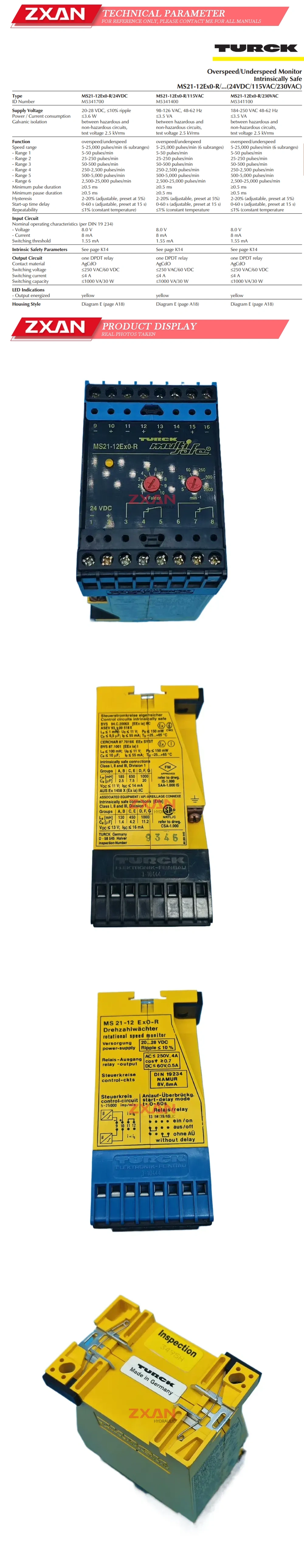TURCK MS21-12 ExO-R Description
