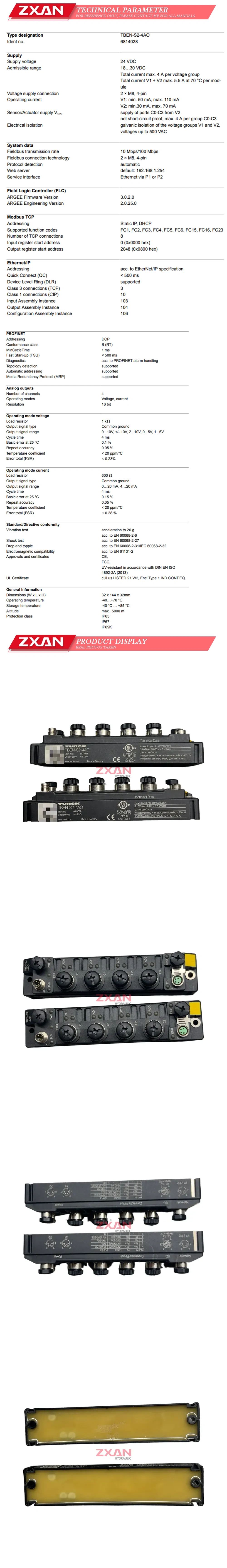 TURCK TBEN-S2-4AO Description