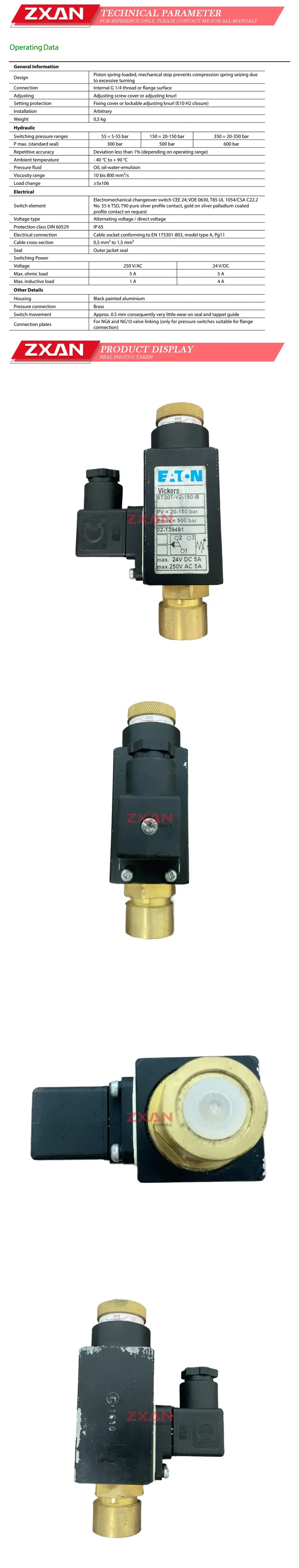 VICKERS ST307-V2-150-B Description
