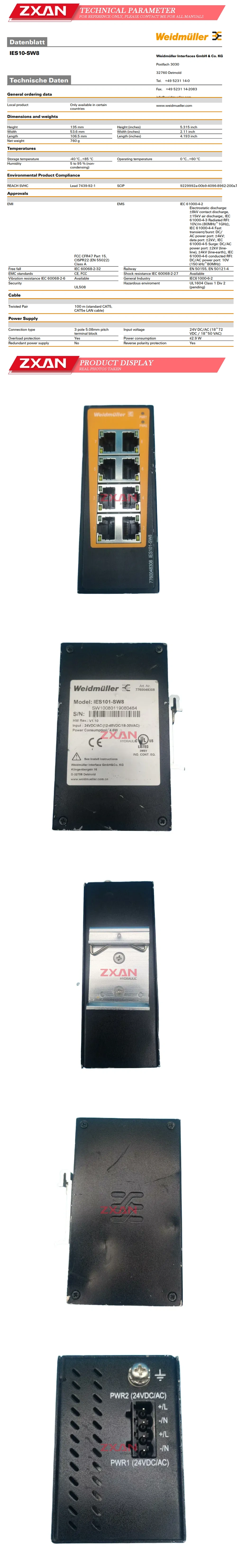 Weidmuller IES101-SW8 Description