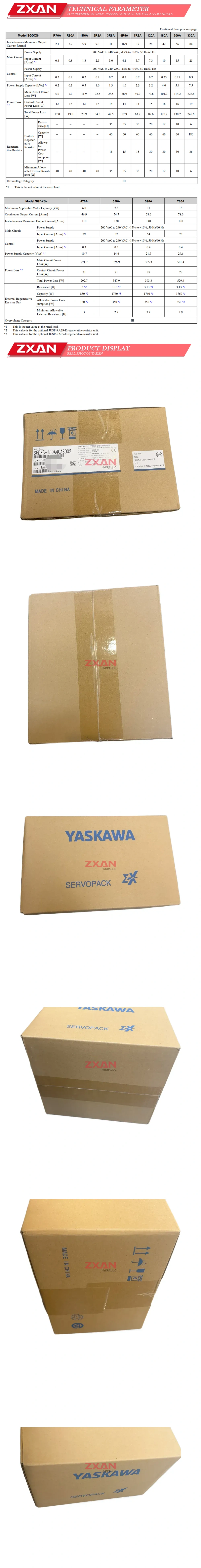 YASKAWA SGDXS-180A40A8 Description