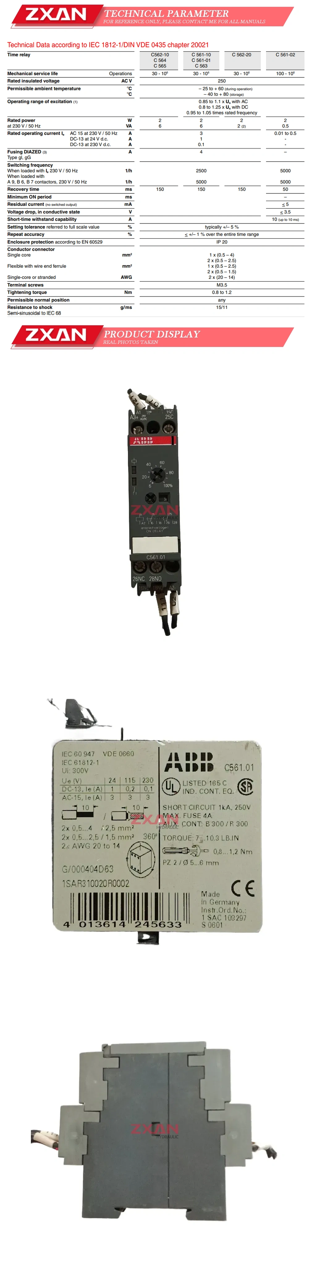 ABB 1SAR310020R0002 Description