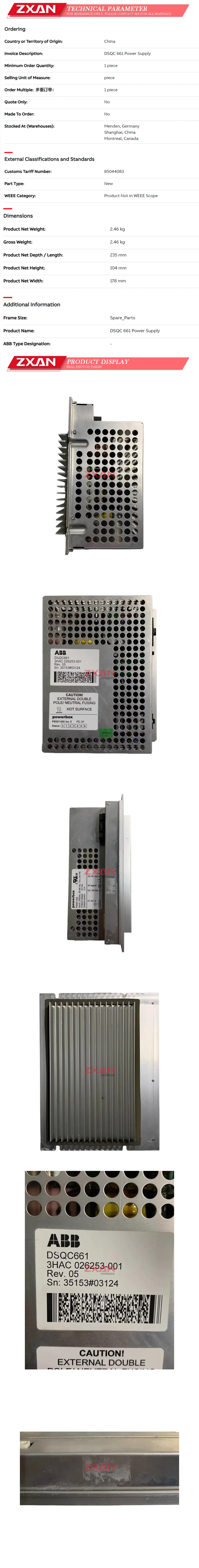 ABB 3HAC 026253-001 Description