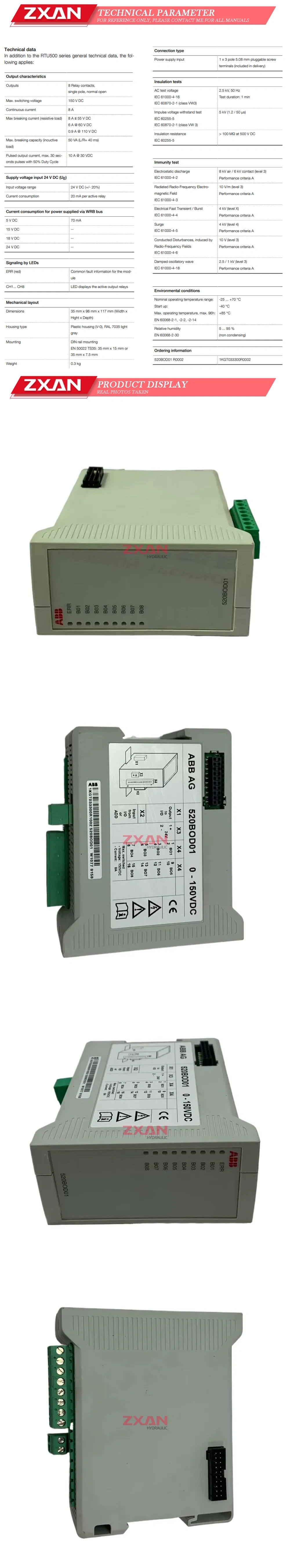 ABB 520BOD01 Description
