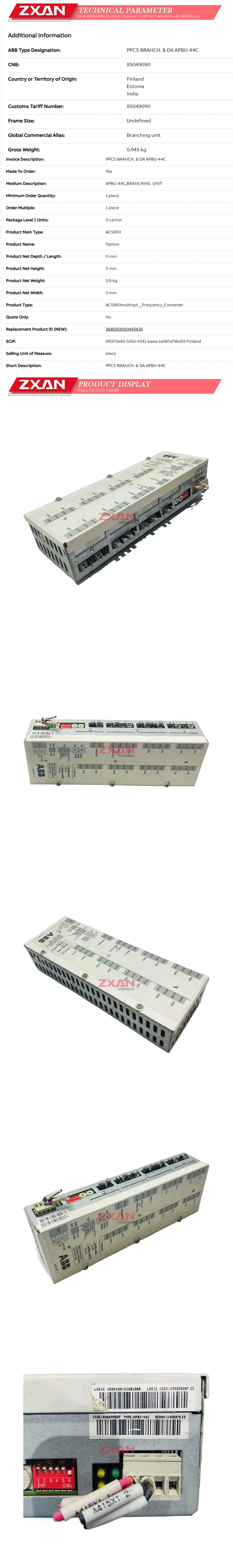 ABB APBU-44C Description