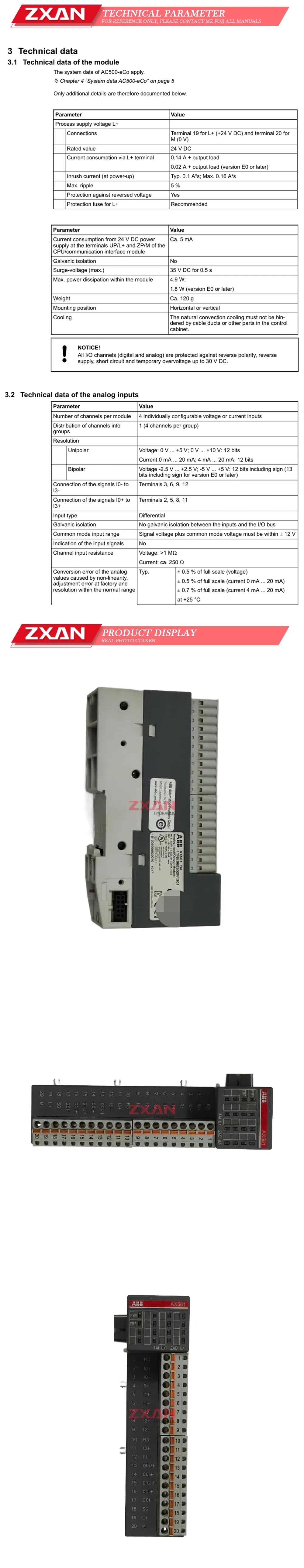 ABB AX561 Description