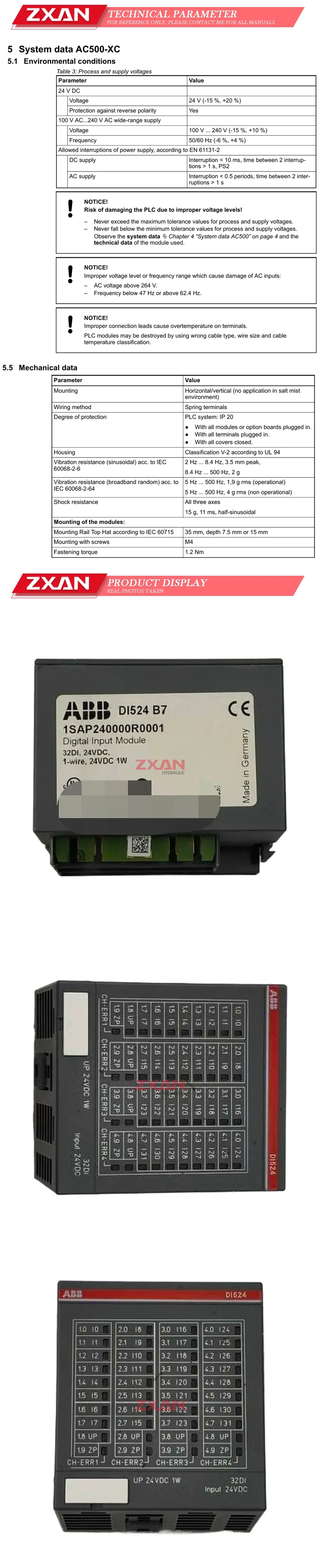 ABB DI524 Description