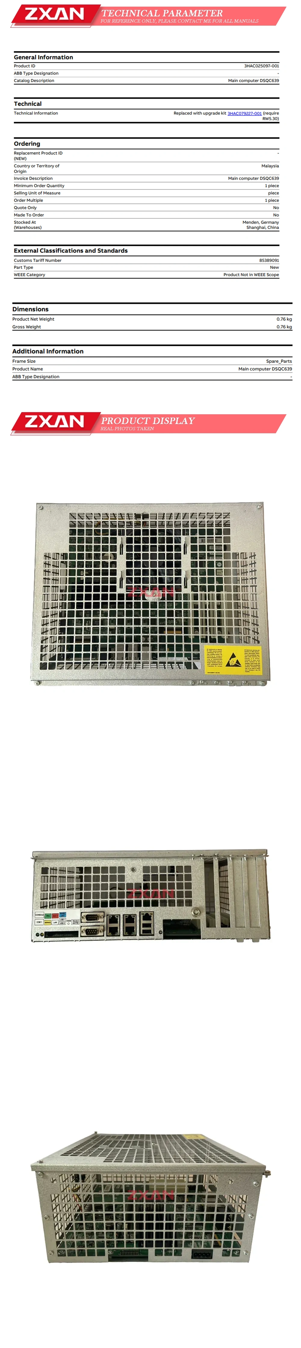 ABB DSQC639 Description