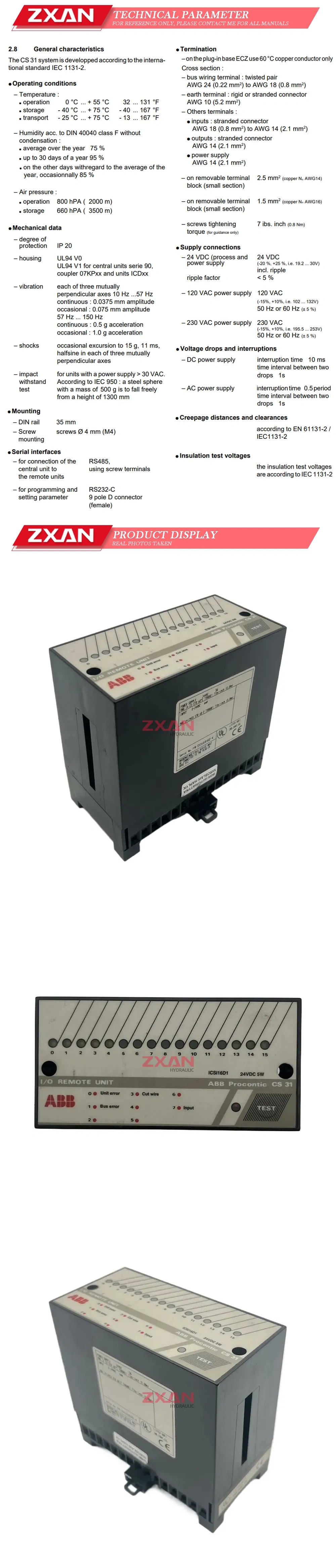 ABB ICSI16D1 Description