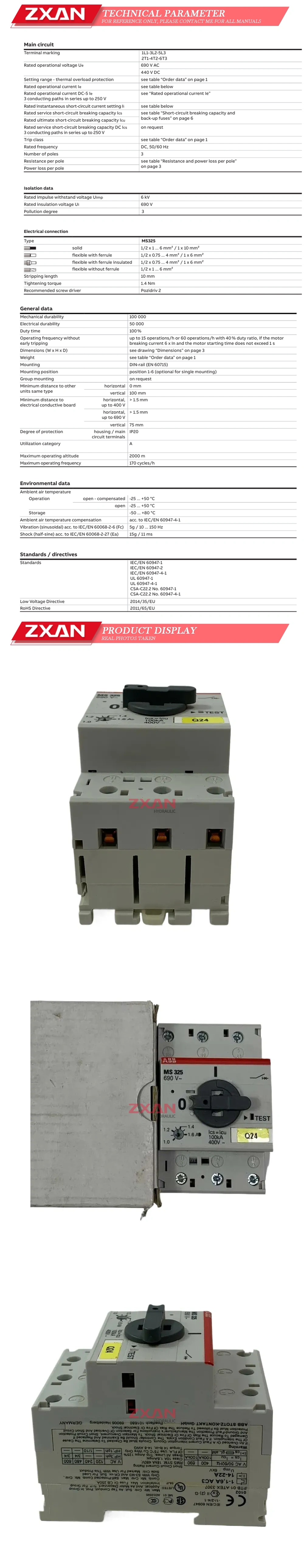ABB MS325-1.6A Description
