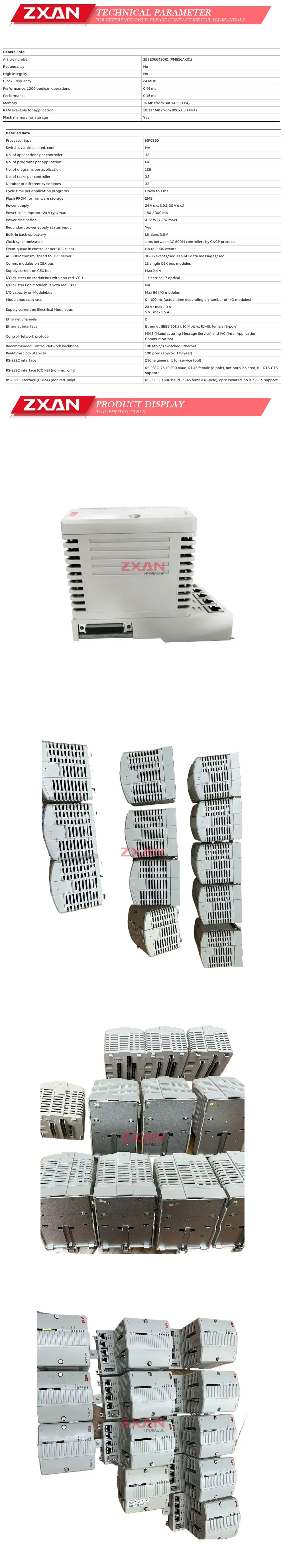 ABB PM856K01 Description