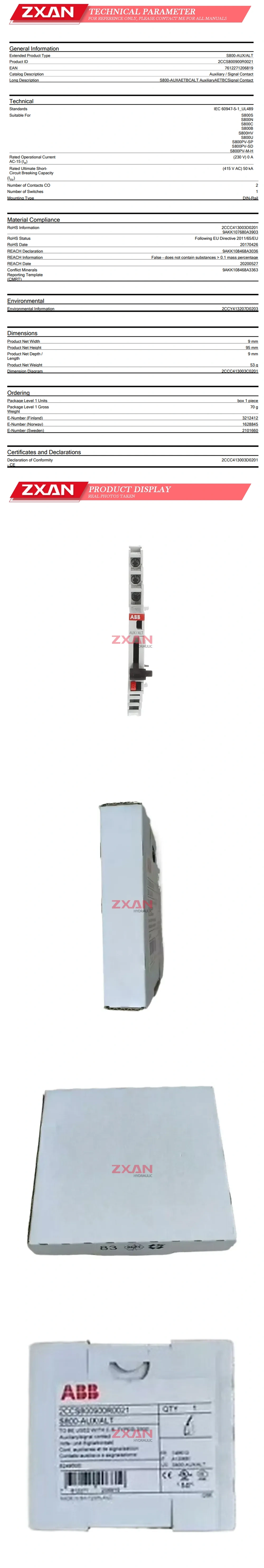 ABB S800AUX/ALT Description