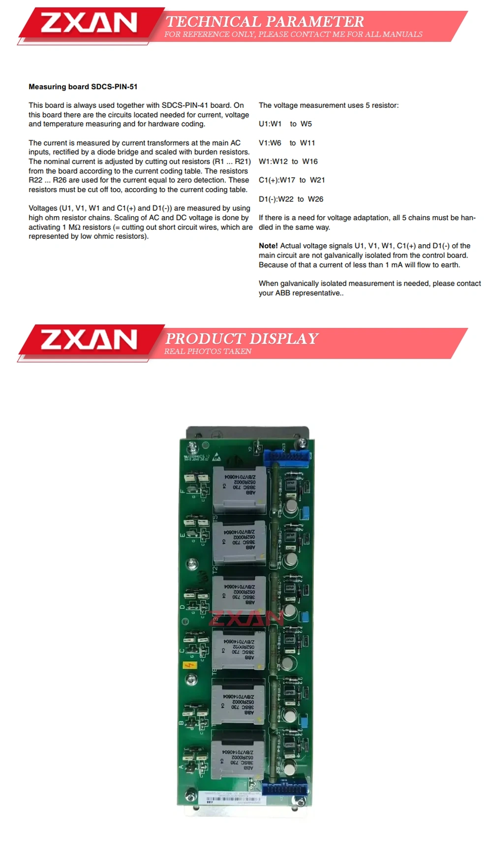 ABB SDCS-PIN-48 Description