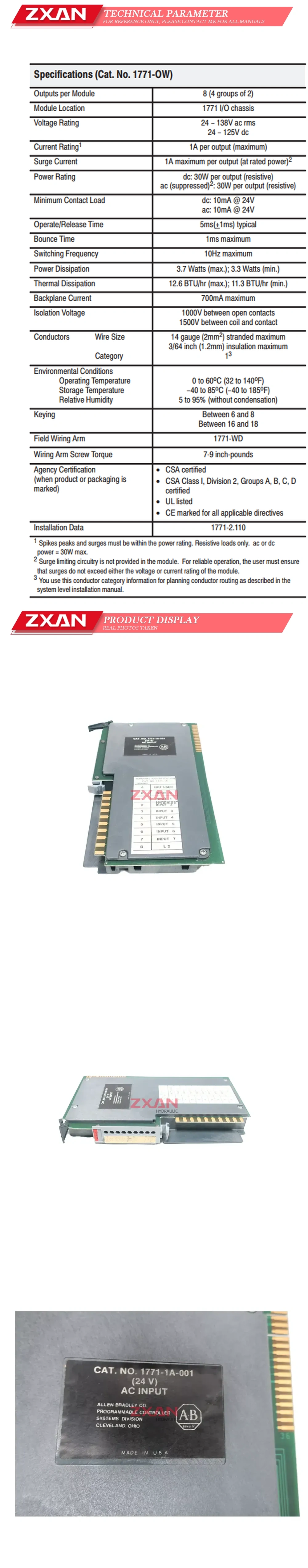 ABPLC 1771-1A Description