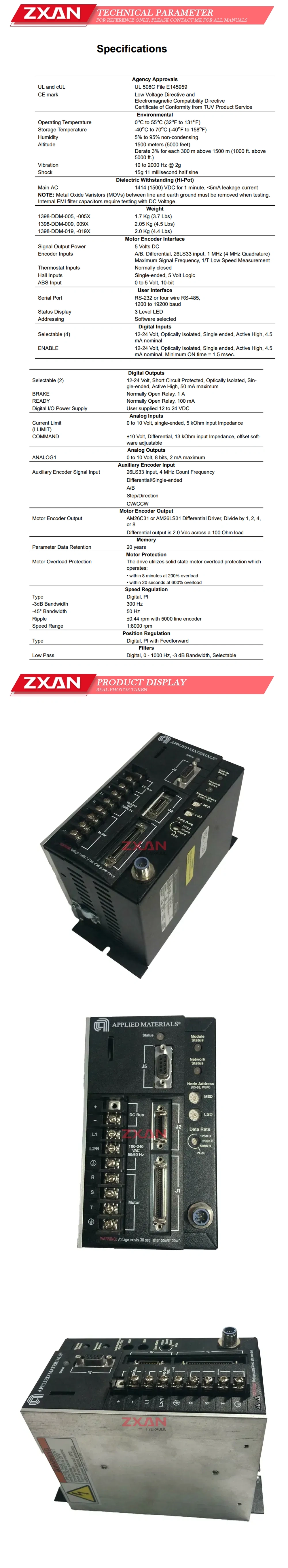 AMAT DDM-005X-DN-AM Description