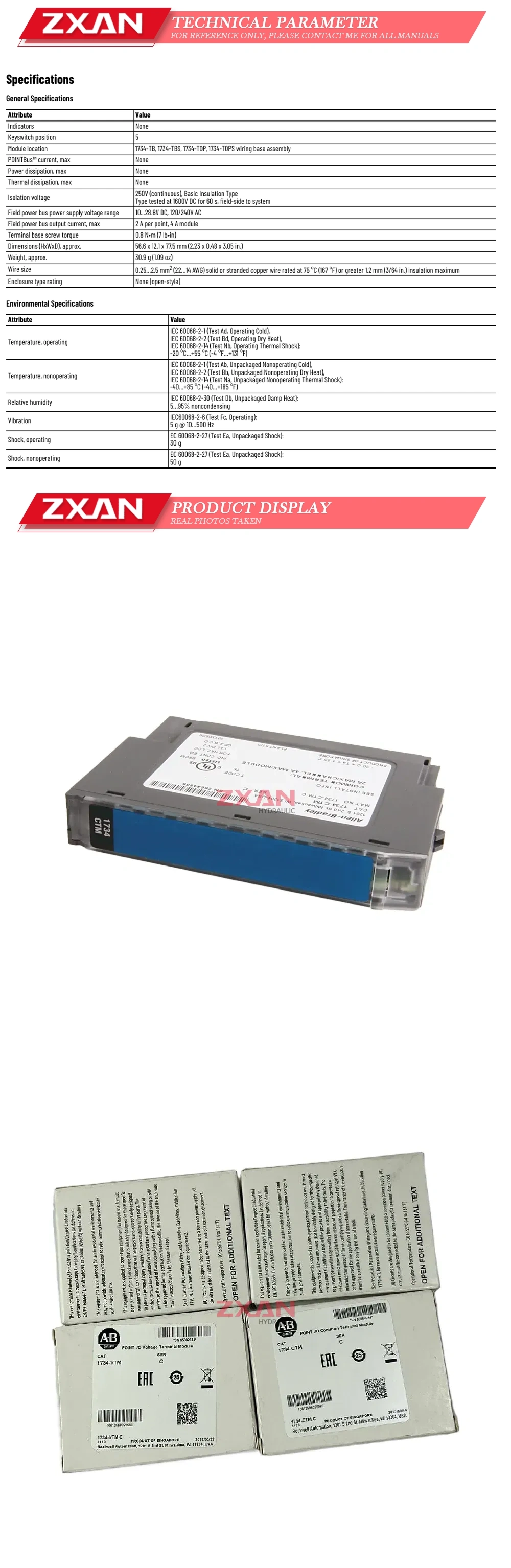 Allen-Bradley 1734-CTM Description