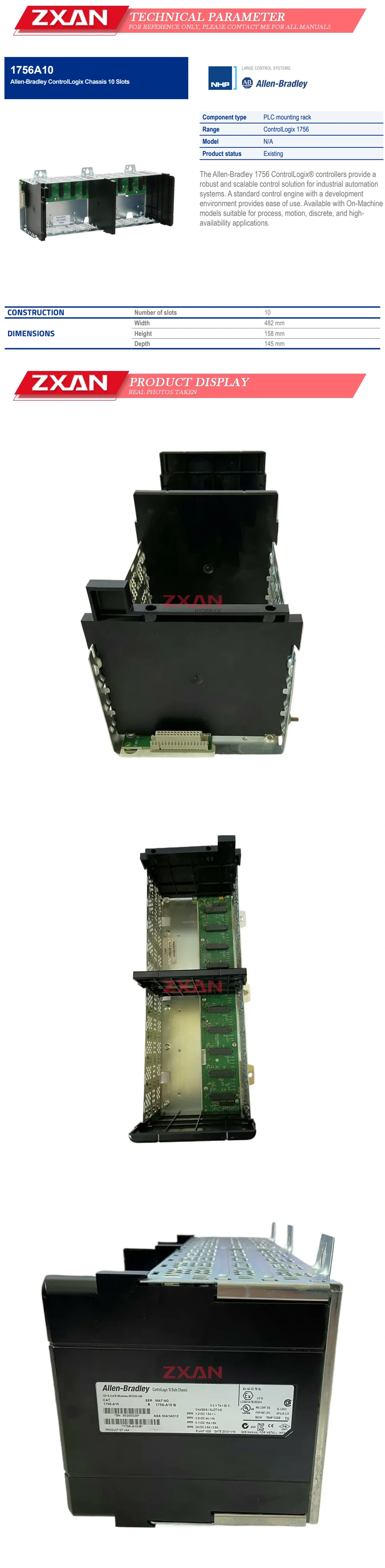 Allen Bradley 1756-A10 Description