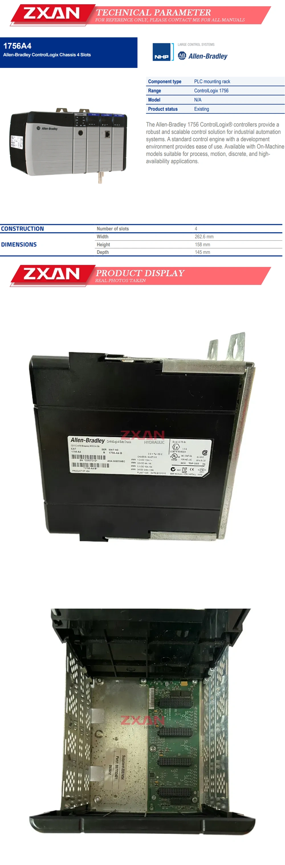 Allen-Bradley 1756-A4 Description