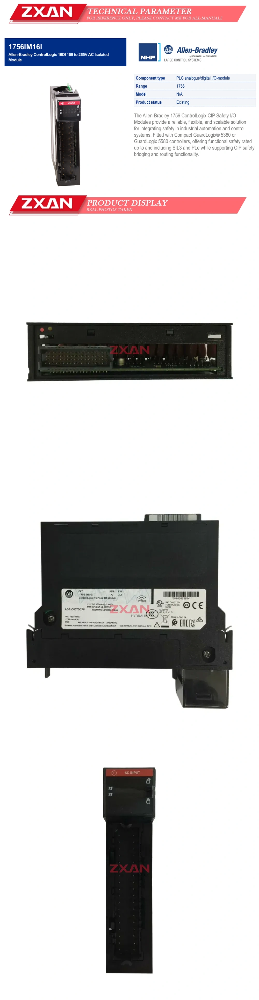 Allen Bradley 1756-IM16I/A Description