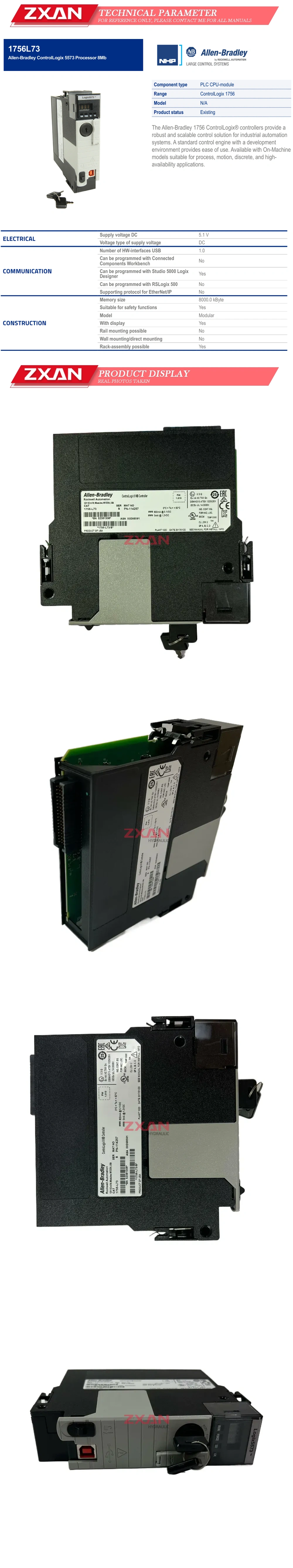 Allen Bradley 1756-L73 Description