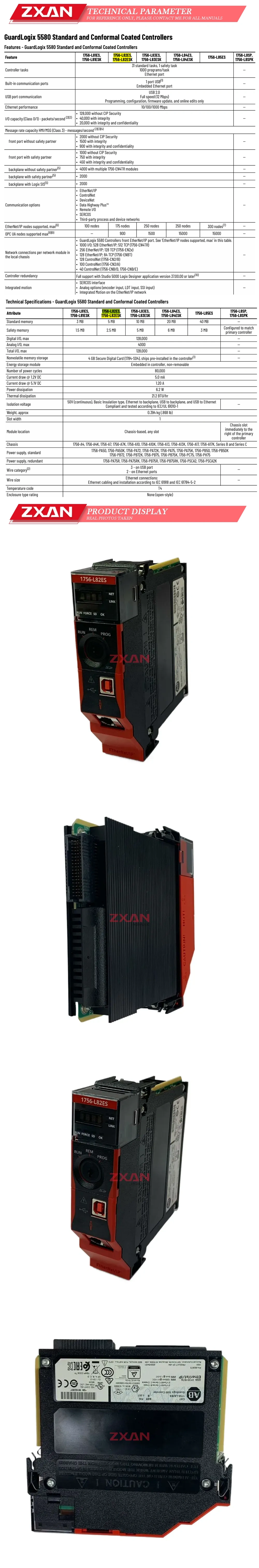 Allen-Bradley 1756-L82ES Description
