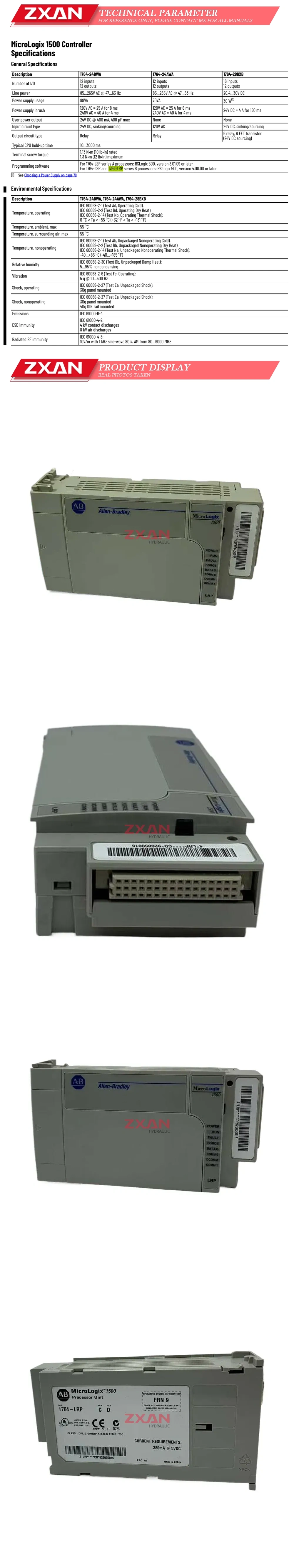 Allen Bradley 1764-LRP Description