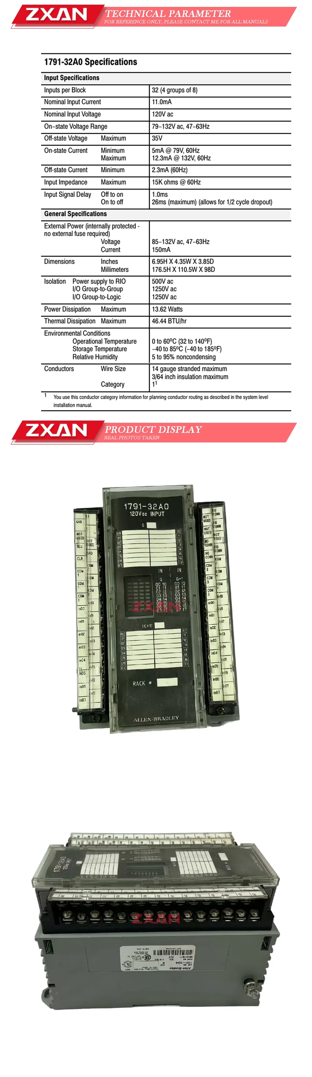 Allen Bradley 1791-32A0 Description