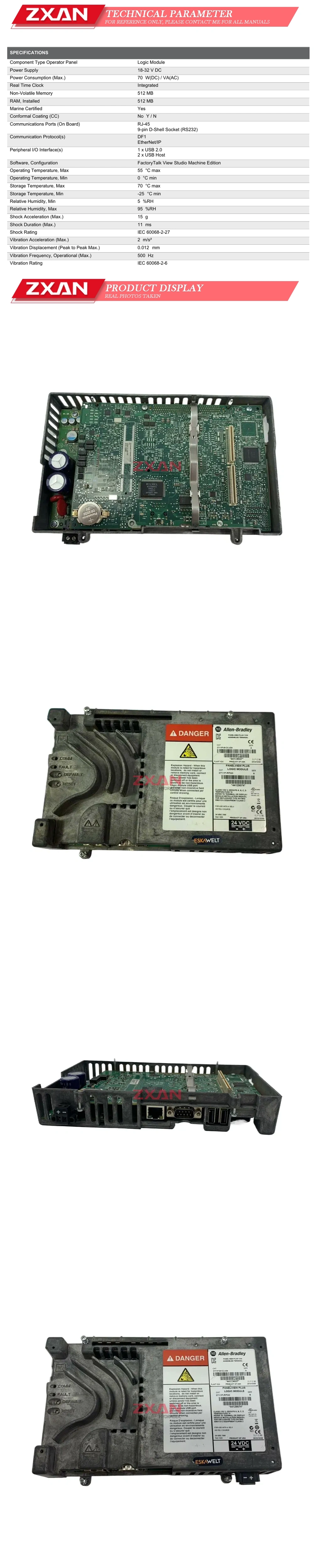 Allen Bradley 2711P-RP9D Description