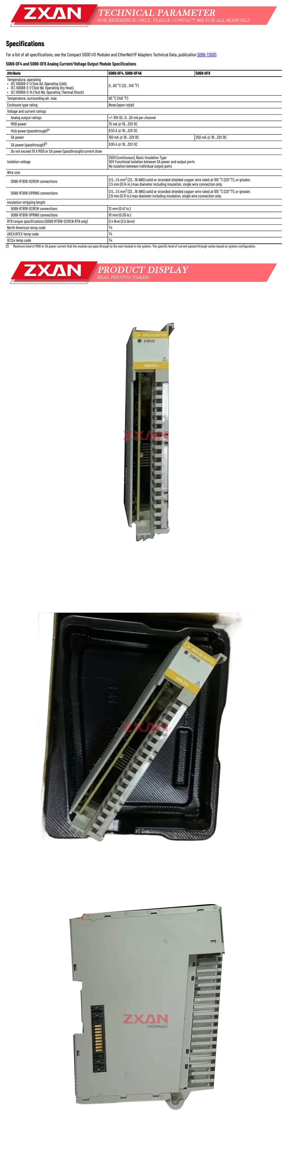 Allen-Bradley 5069-OF4 Description