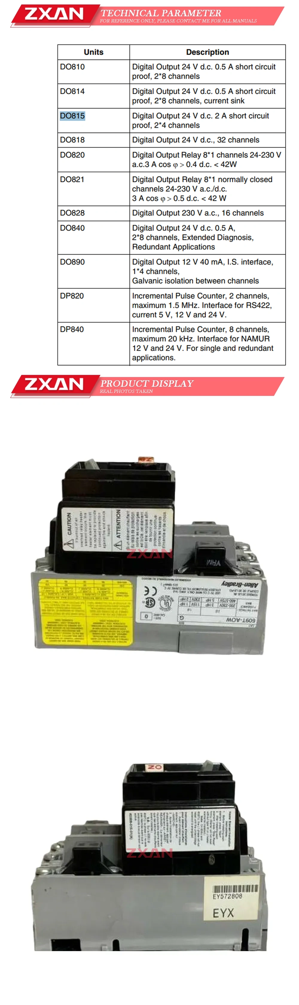Allen Bradley 609T-AOW Description