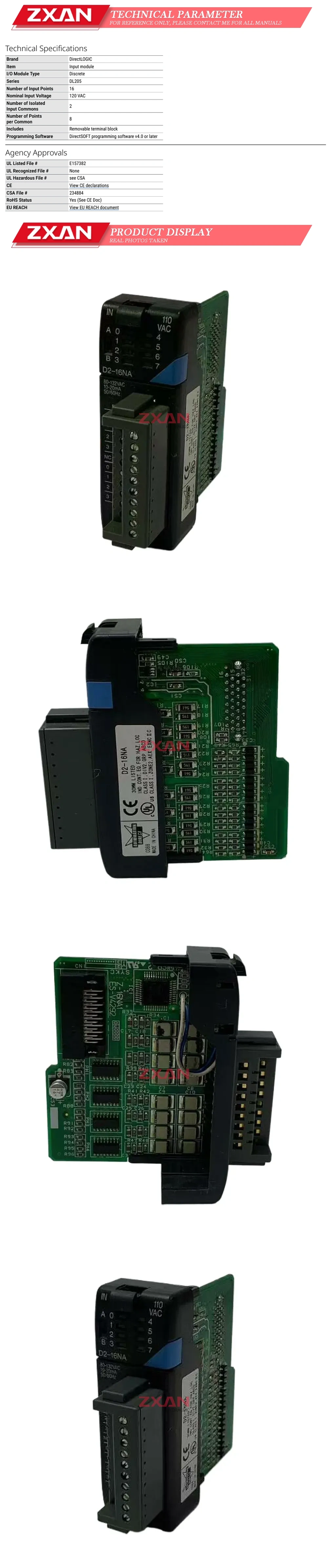 Automation Direct D2-16NA Description