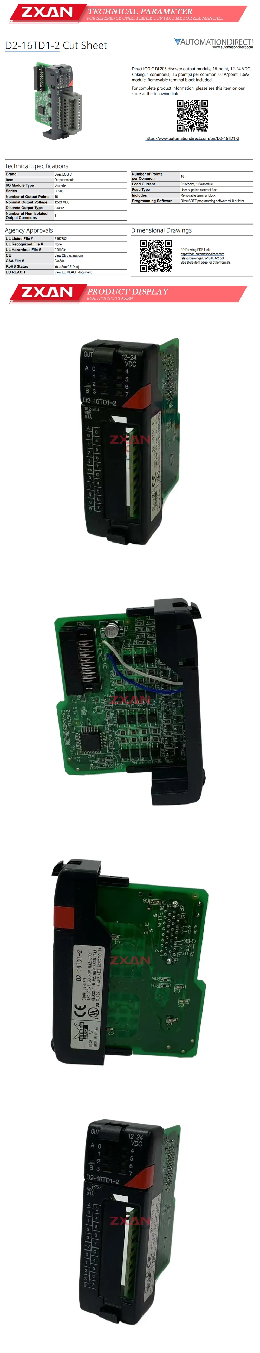 Automation Direct D2-16TD1-2 Description