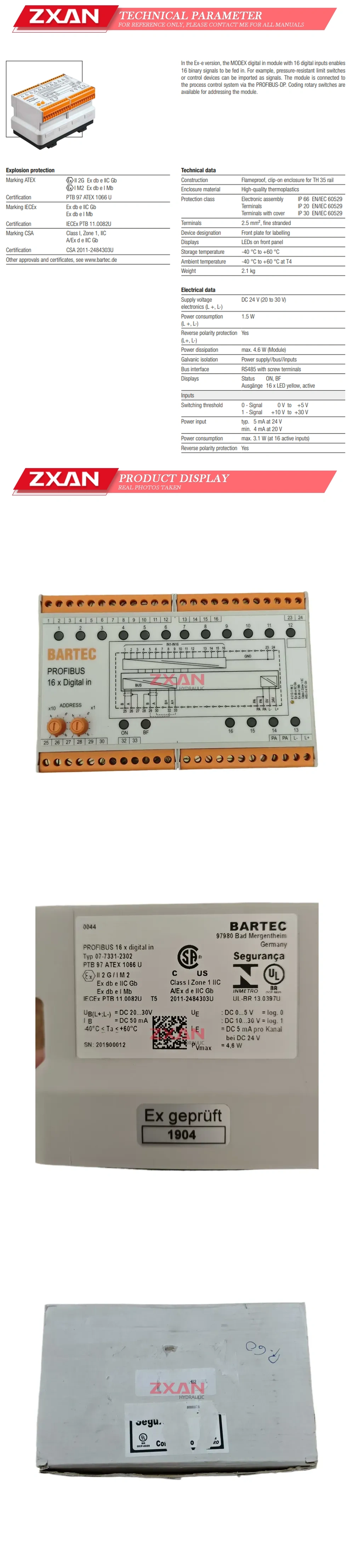 BARTEC 07-7331-2302 Module Description
