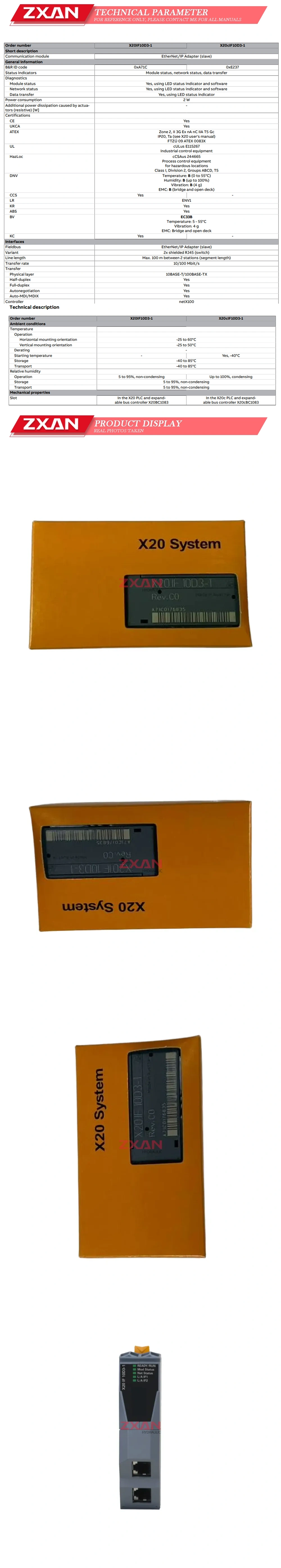 B&R X20IF10D3-1 Description