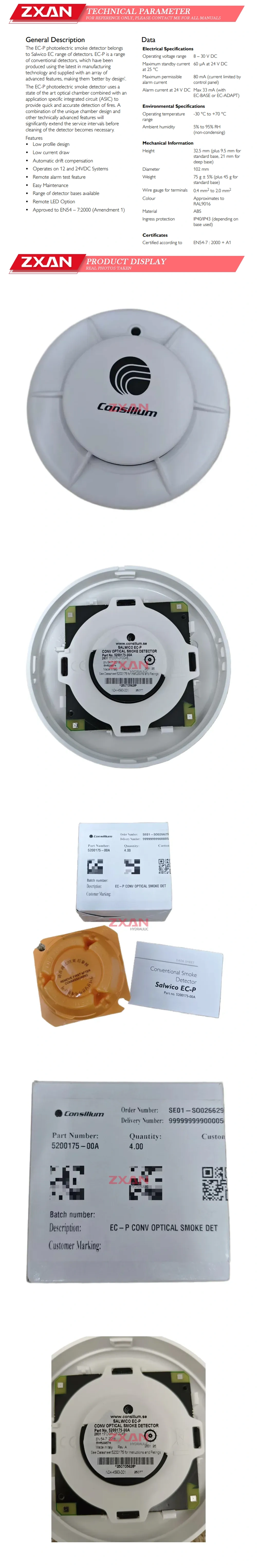 Consilium Salwico EC-P Smoke and fire alarm detectors Description