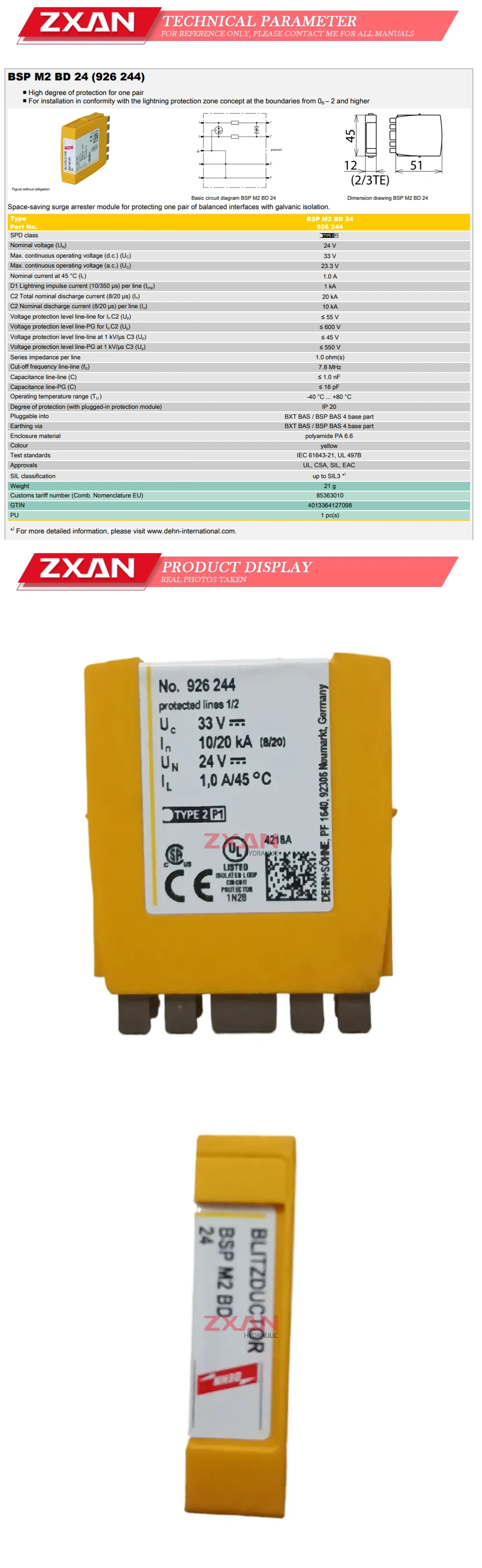 DEHN BSP M2 BD 24 Description
