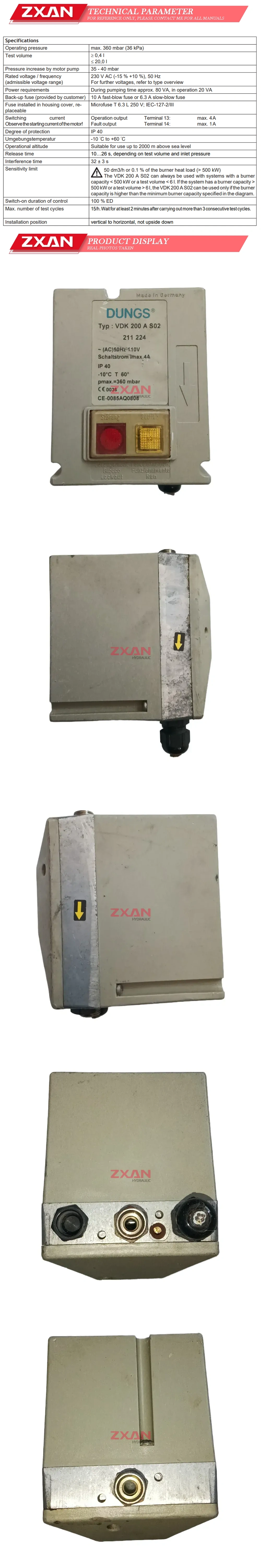 DUNGS VDK 200 A S02 Description