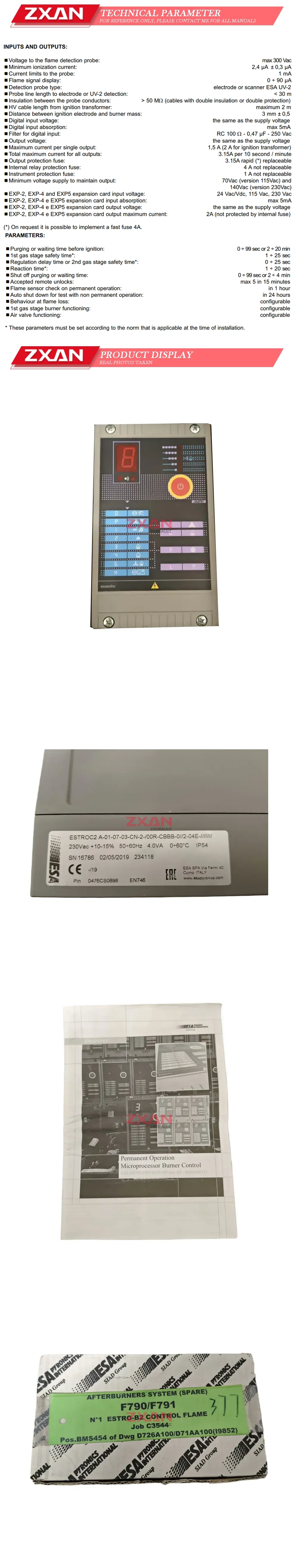 ESA ESTRO C2 Flame controller Description