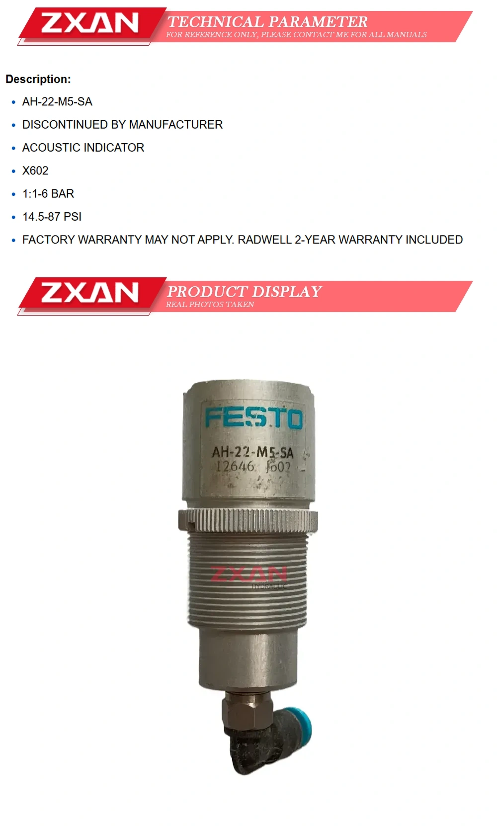 FESTO AH-22-M5-SA Description