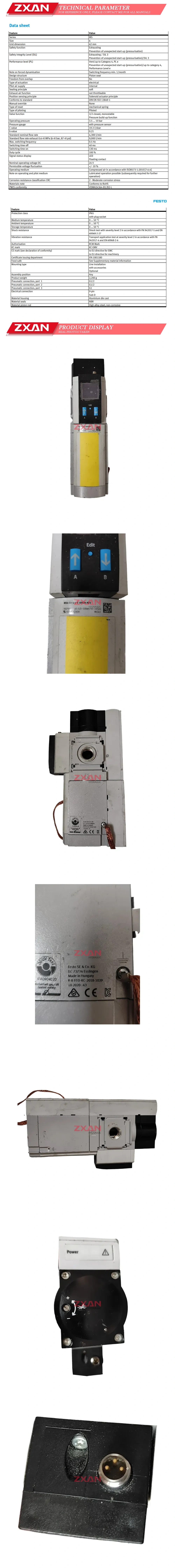 Festo MS6-SV-1/2-E-10V24-AD1 Description