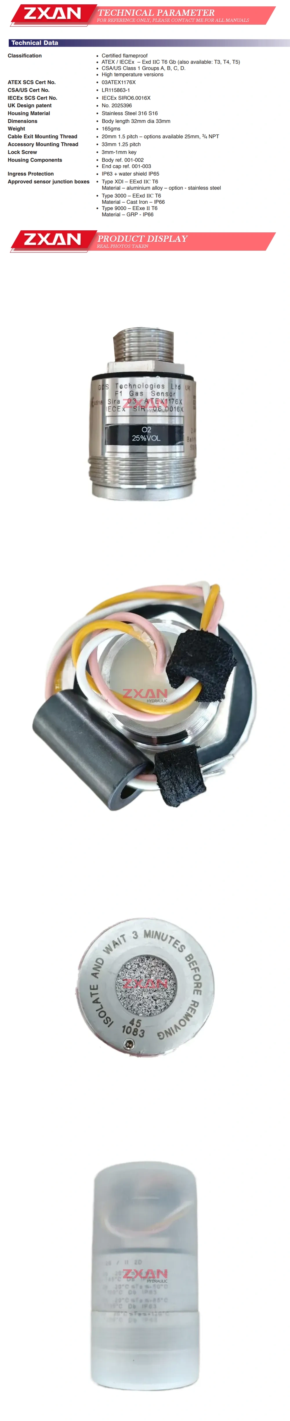 GDS F1 Gas Sensor Description