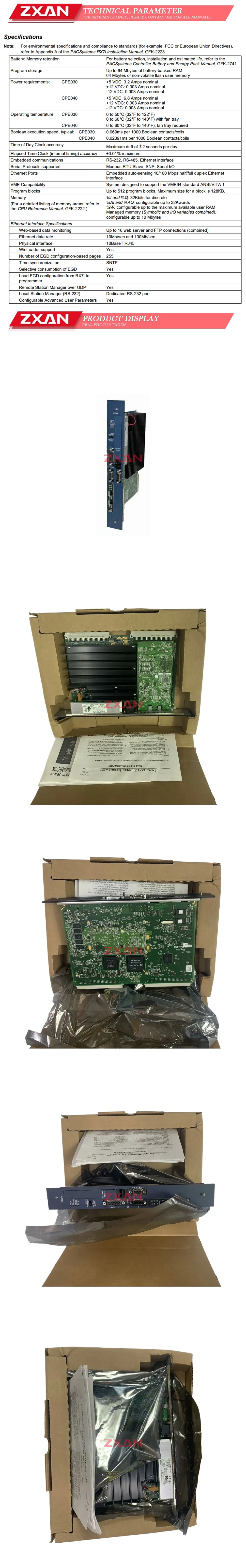 GE IC698CPE040-FJ Description