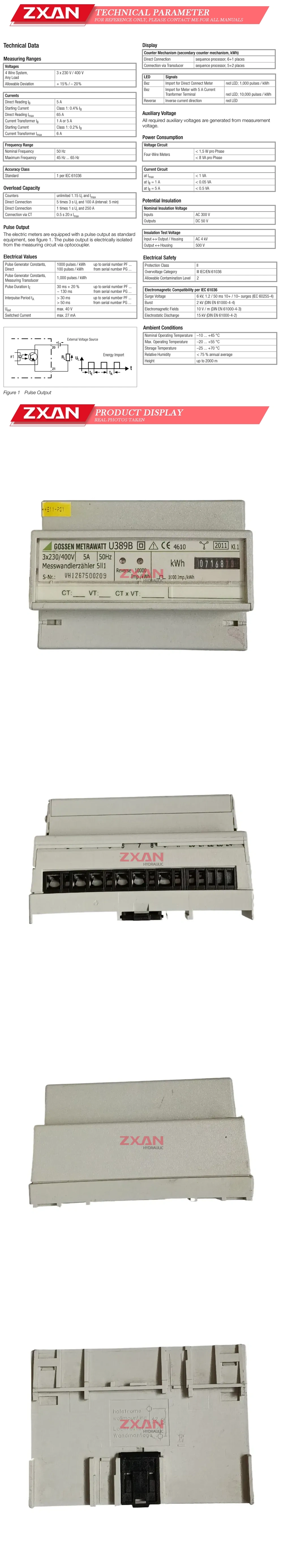 GOSSEN METRAWATT U389B Description