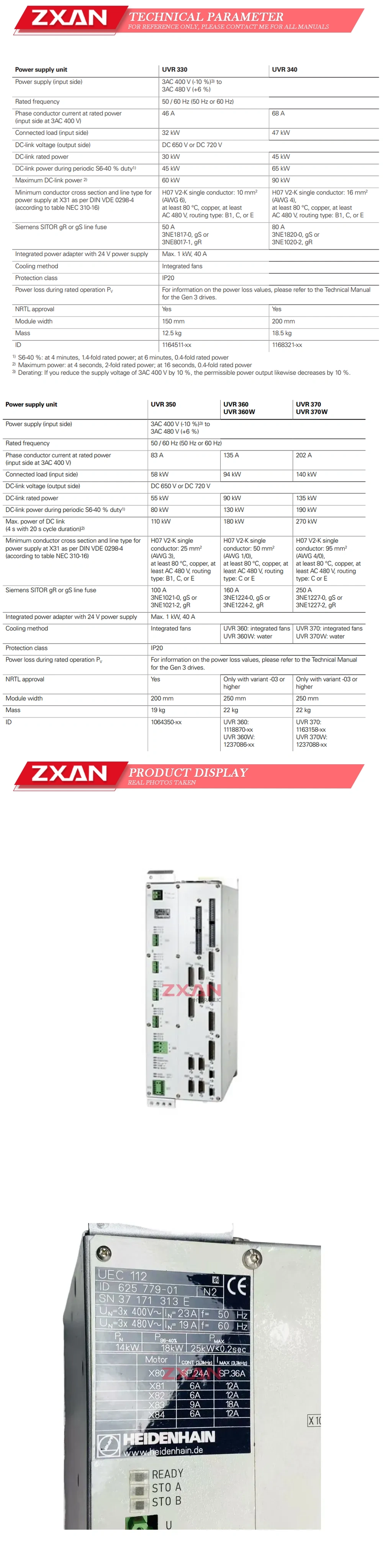 HEIDENHAIN UEC112 Description