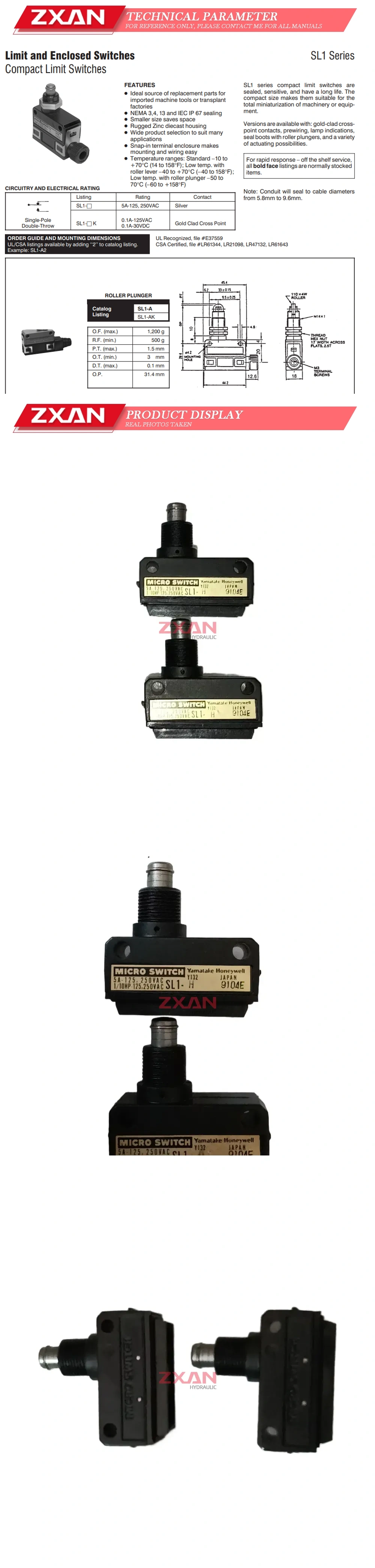 Honeywell SL1-H Description
