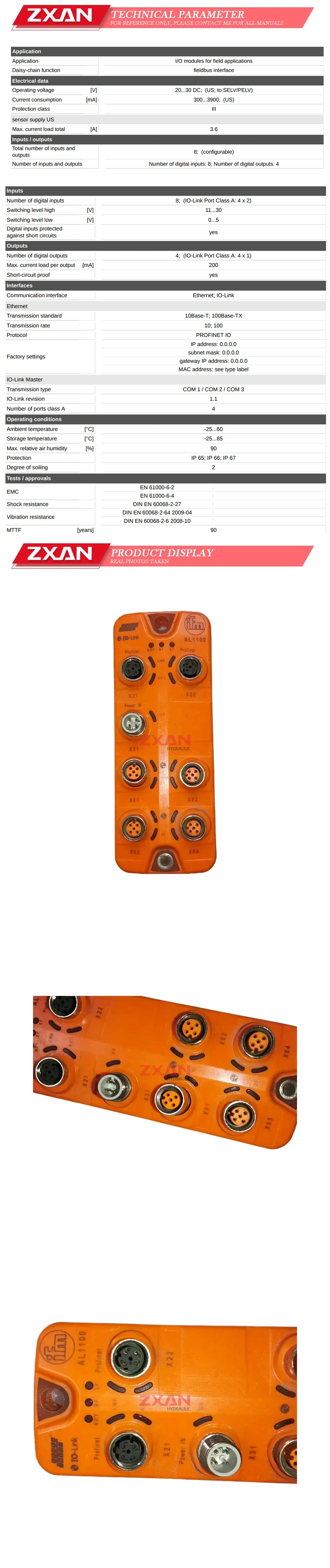 IFM AL1100 Description