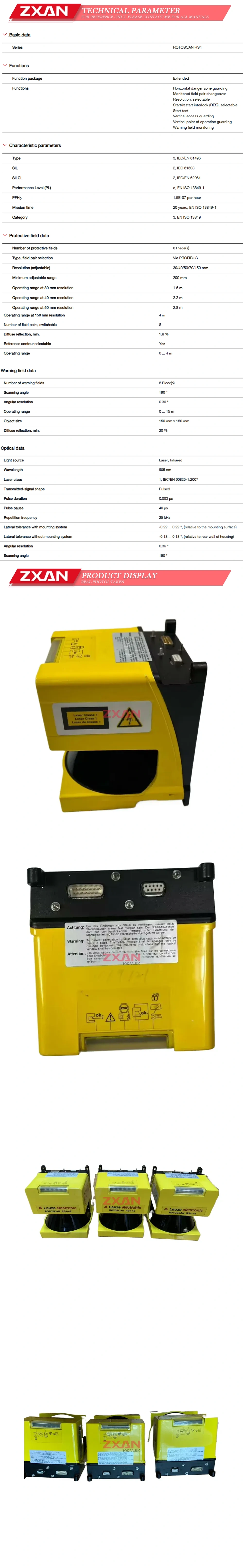 LEUZE RS4-4E Description