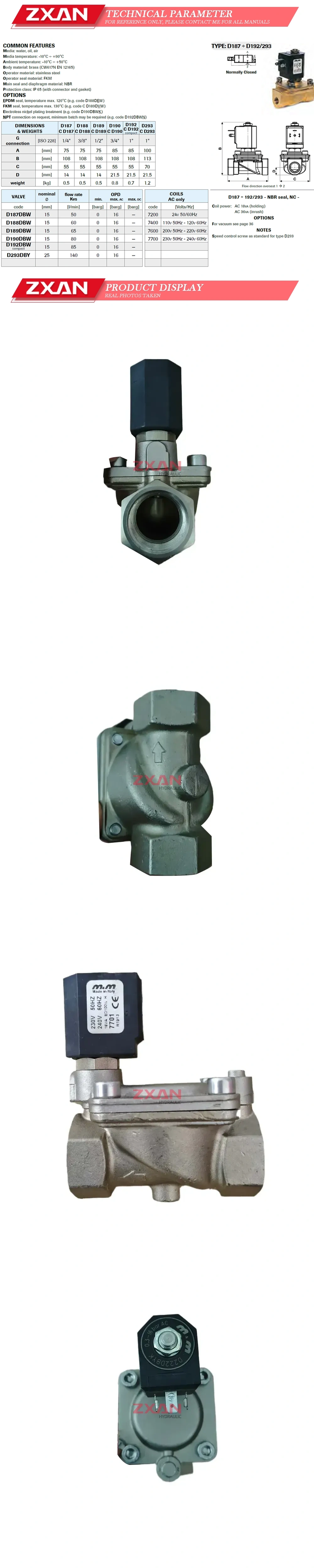 M&M D222DBYK Solenoid valve Description